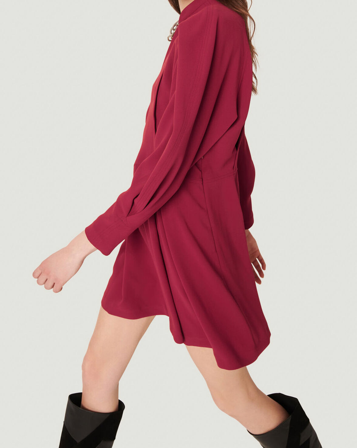 JIJI PLEATED MINI SHIRT DRESS image number null